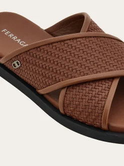 Gancini ornament sandal - Men