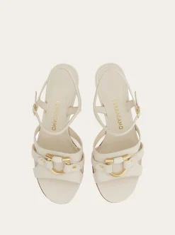 Gancini ornament sandal - Women