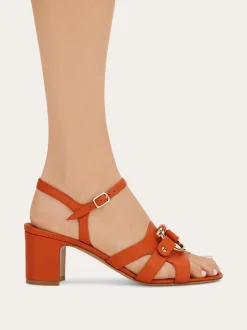 Gancini ornament sandal - Women