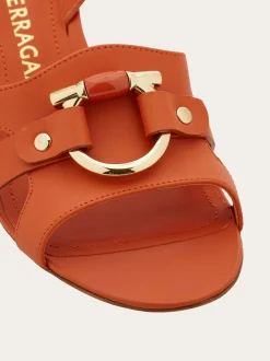 Gancini ornament sandal - Women