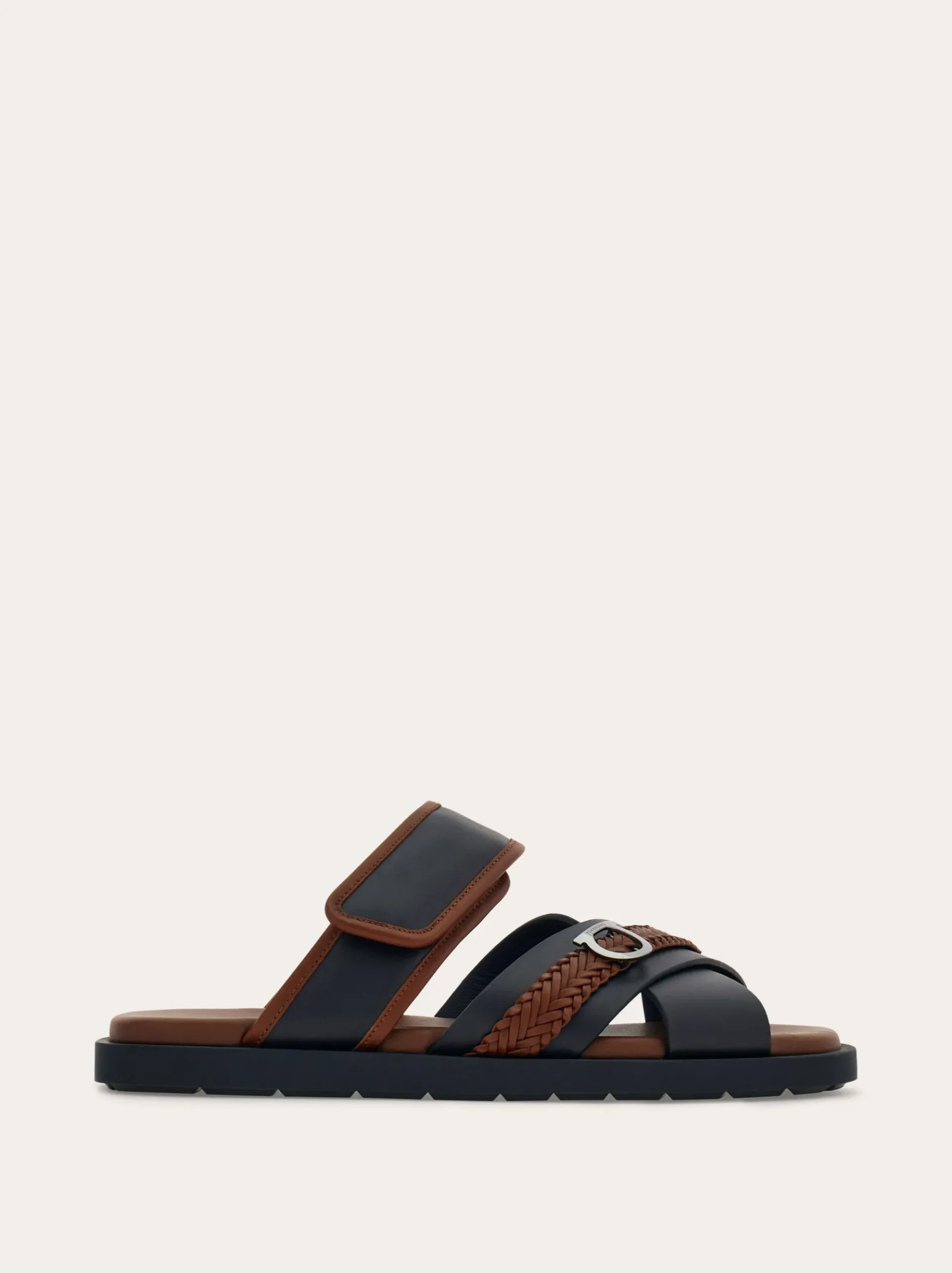 Gancini ornament sandal - Men