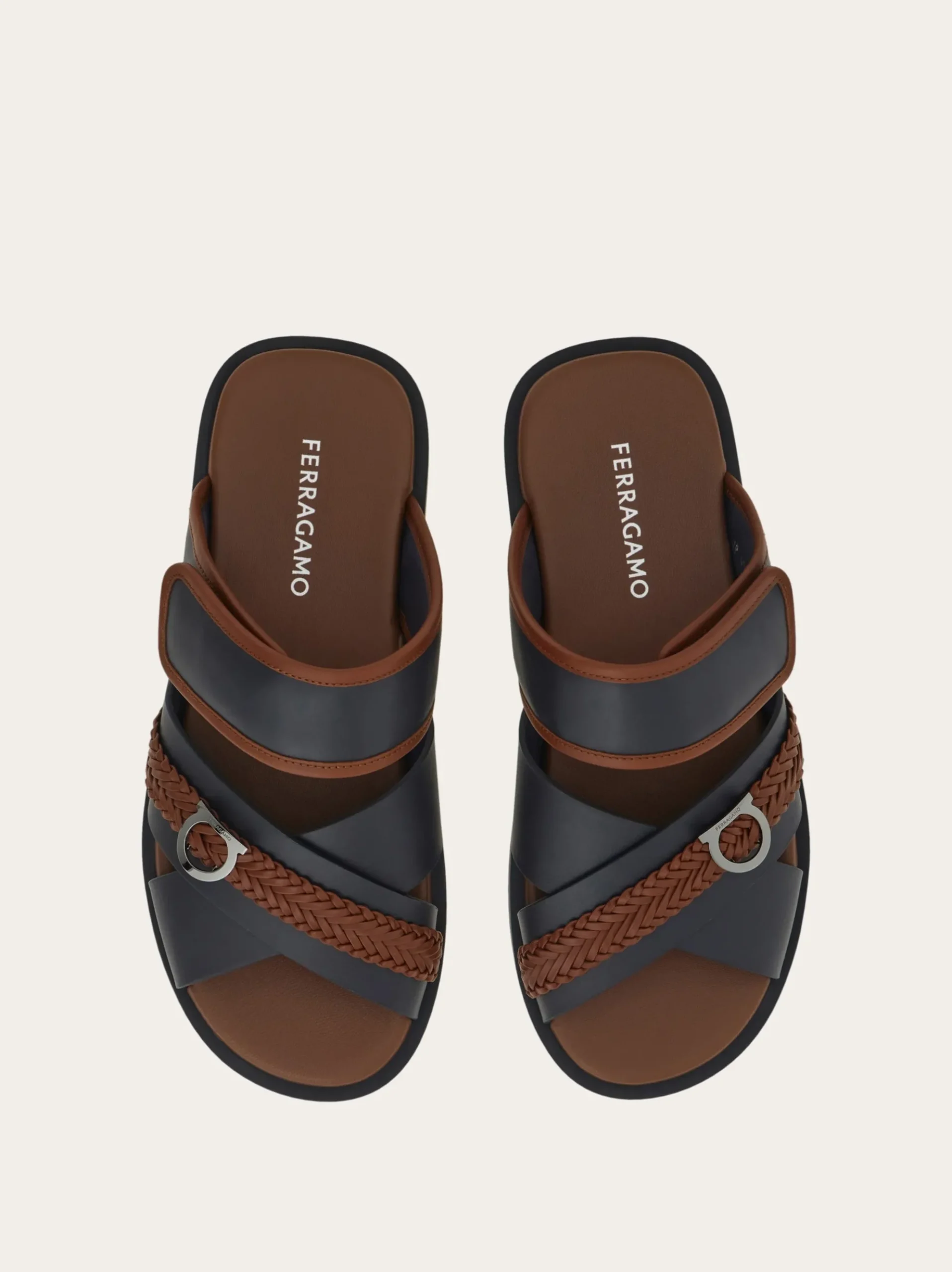 Gancini ornament sandal - Men