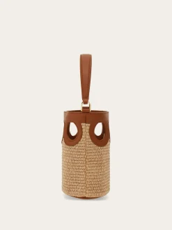 Gancini outline bucket bag (XS) - Women