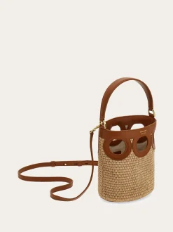 Gancini outline bucket bag (XS) - Women