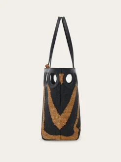 Gancini outline tote bag (L) - Women