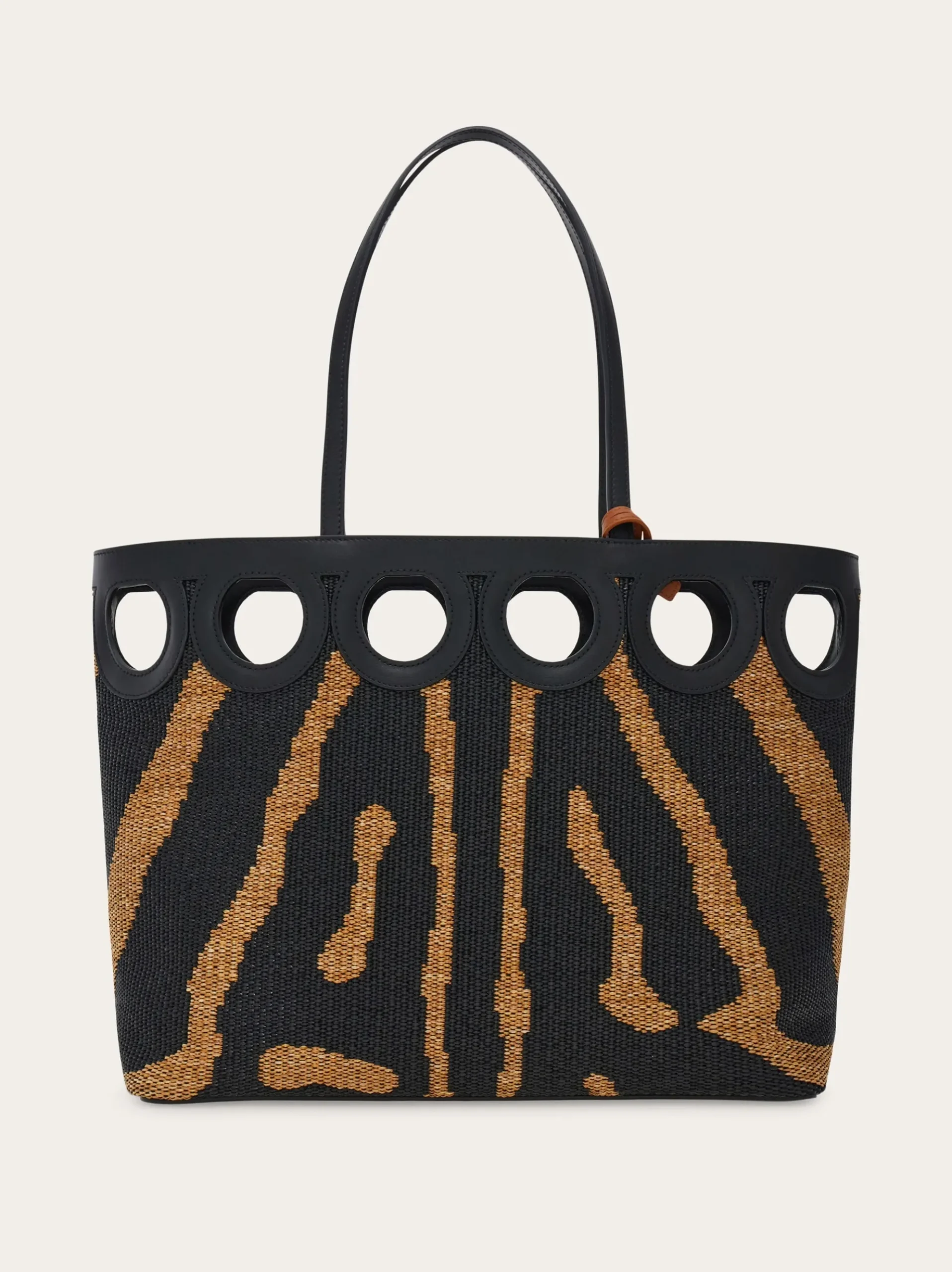 Gancini outline tote bag (L) - Women
