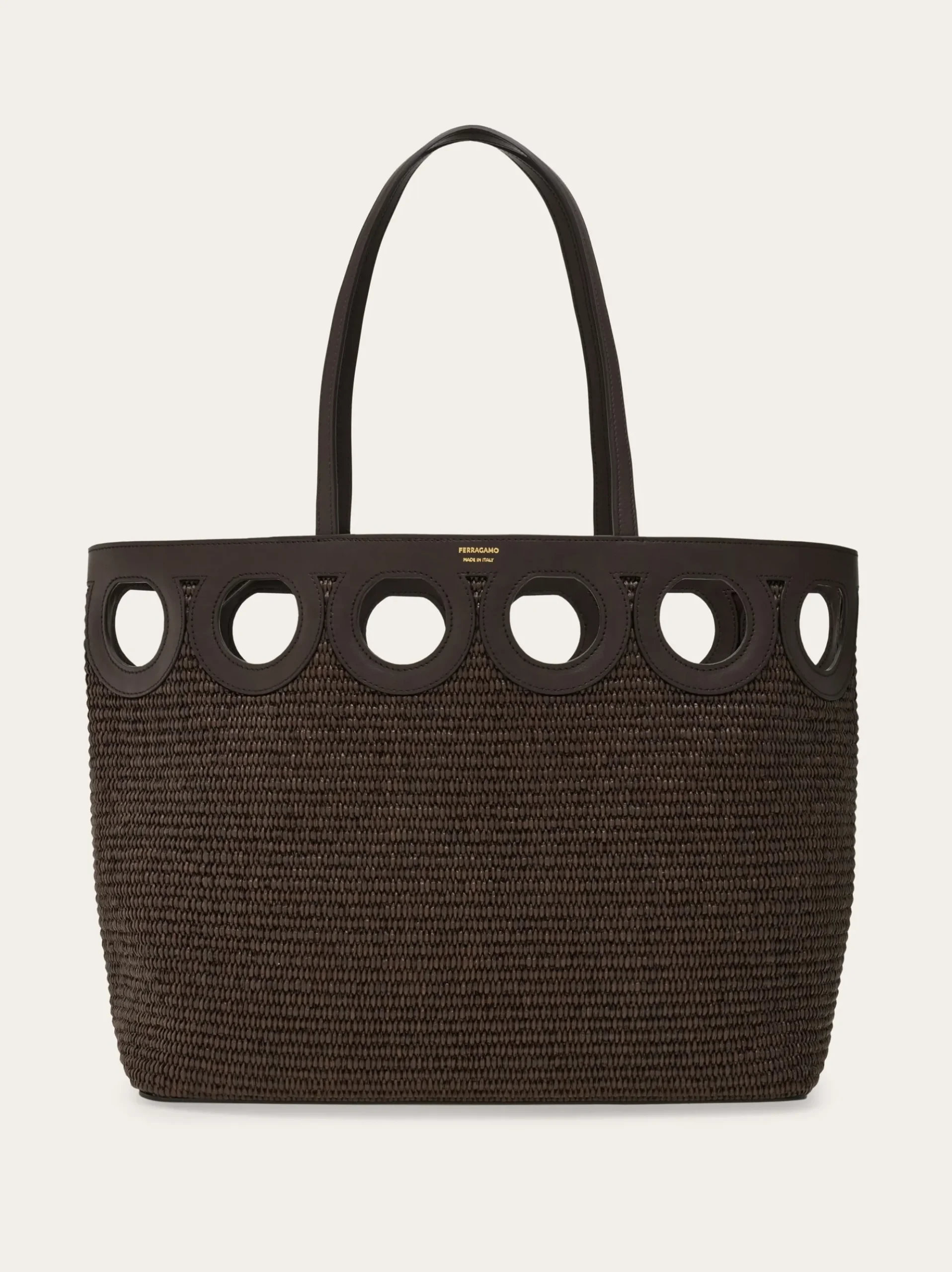 Gancini outline tote bag (M) - Women