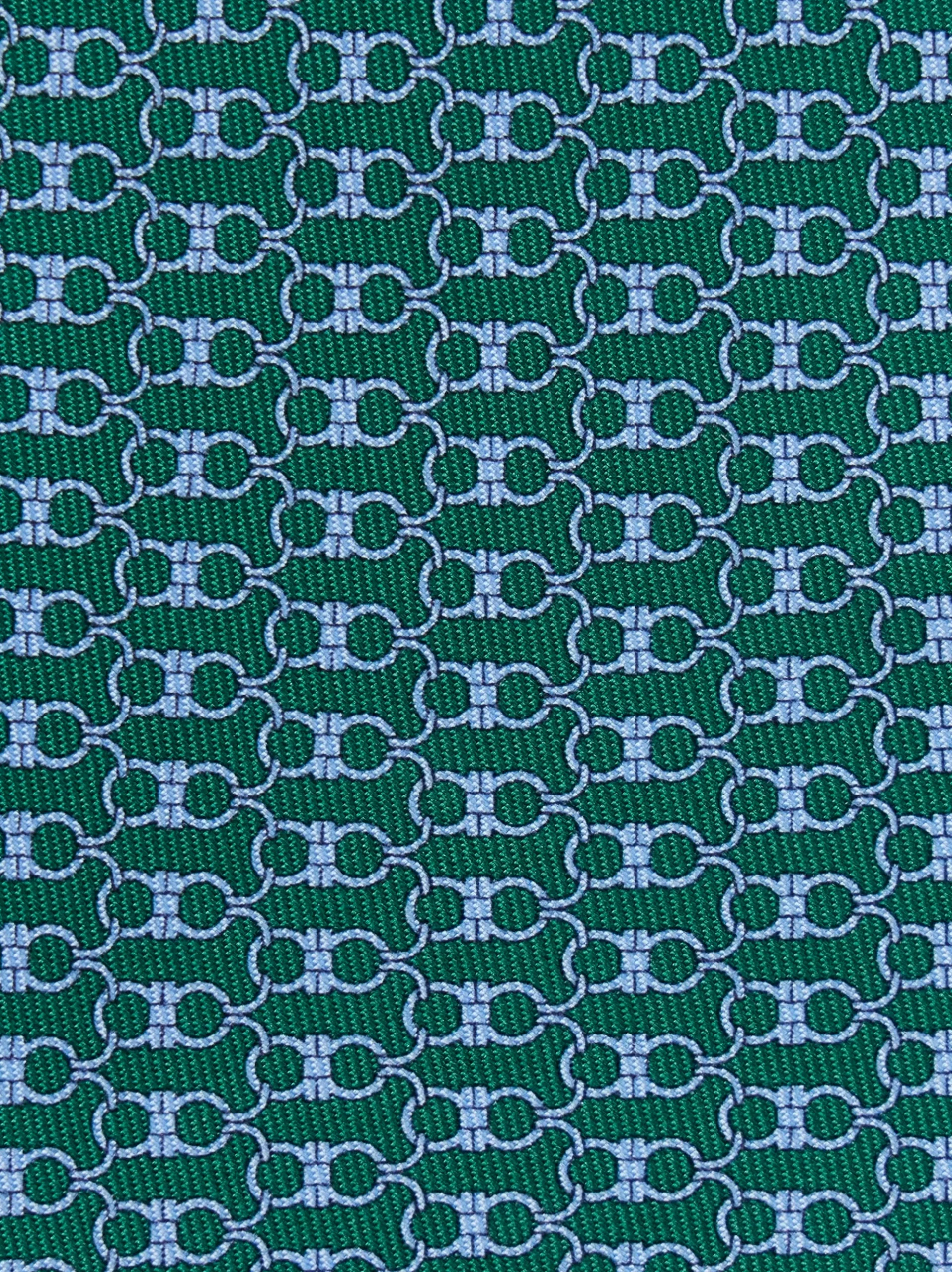 Gancini print silk tie - Men