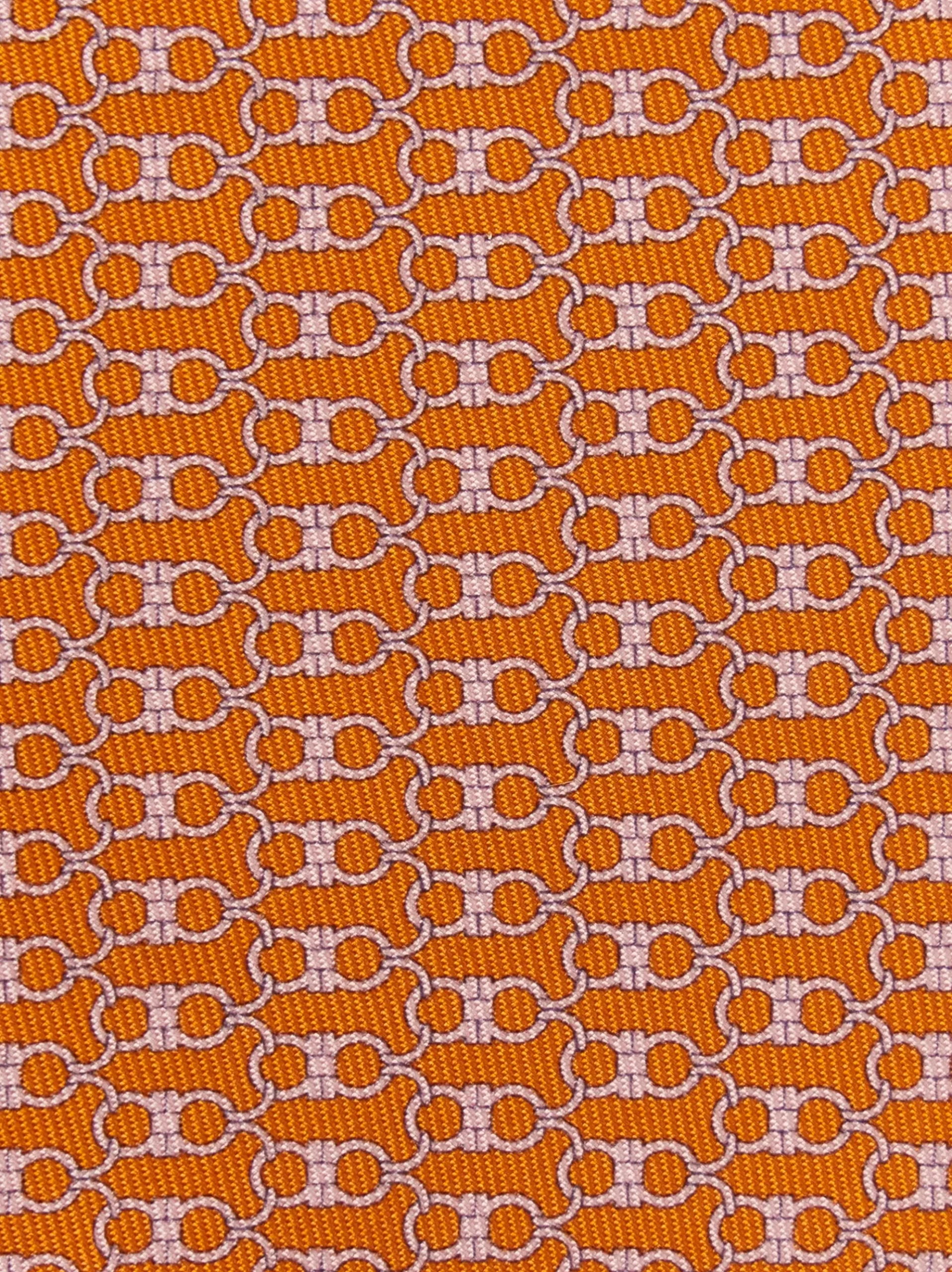 Gancini print silk tie - Men