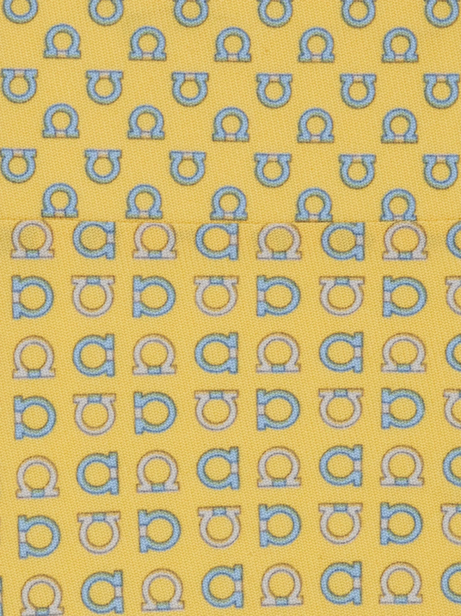 Gancini print silk tie - Men