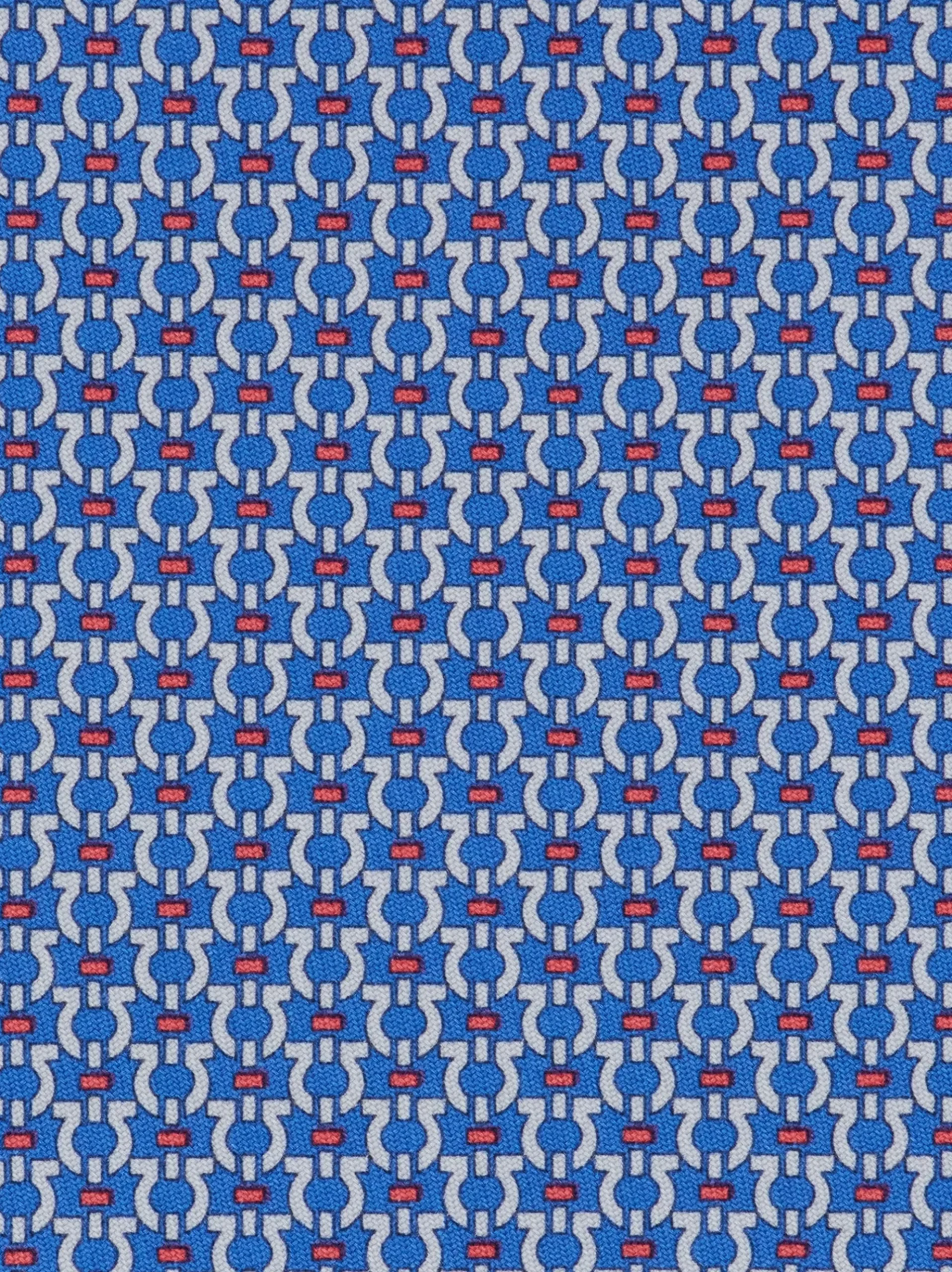 Gancini print silk tie - Men
