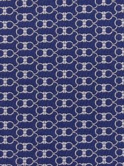 Gancini print silk tie - Men