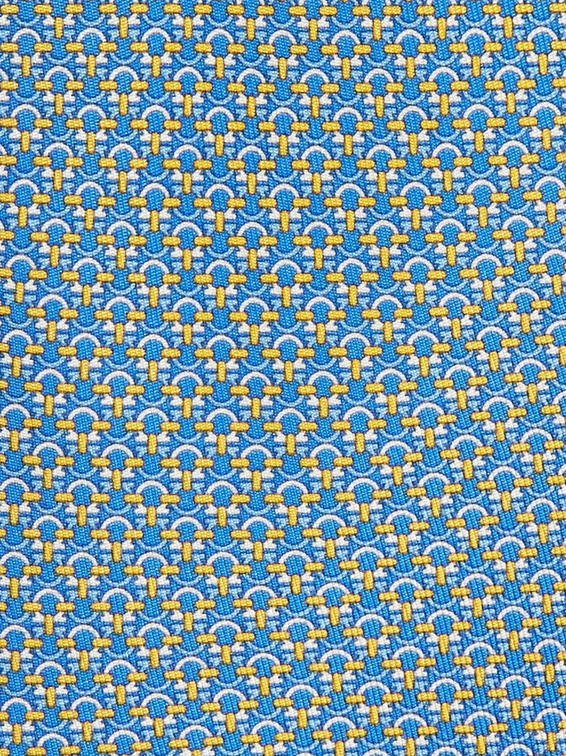 Gancini print silk tie - Men