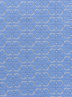 Gancini print silk tie - Men