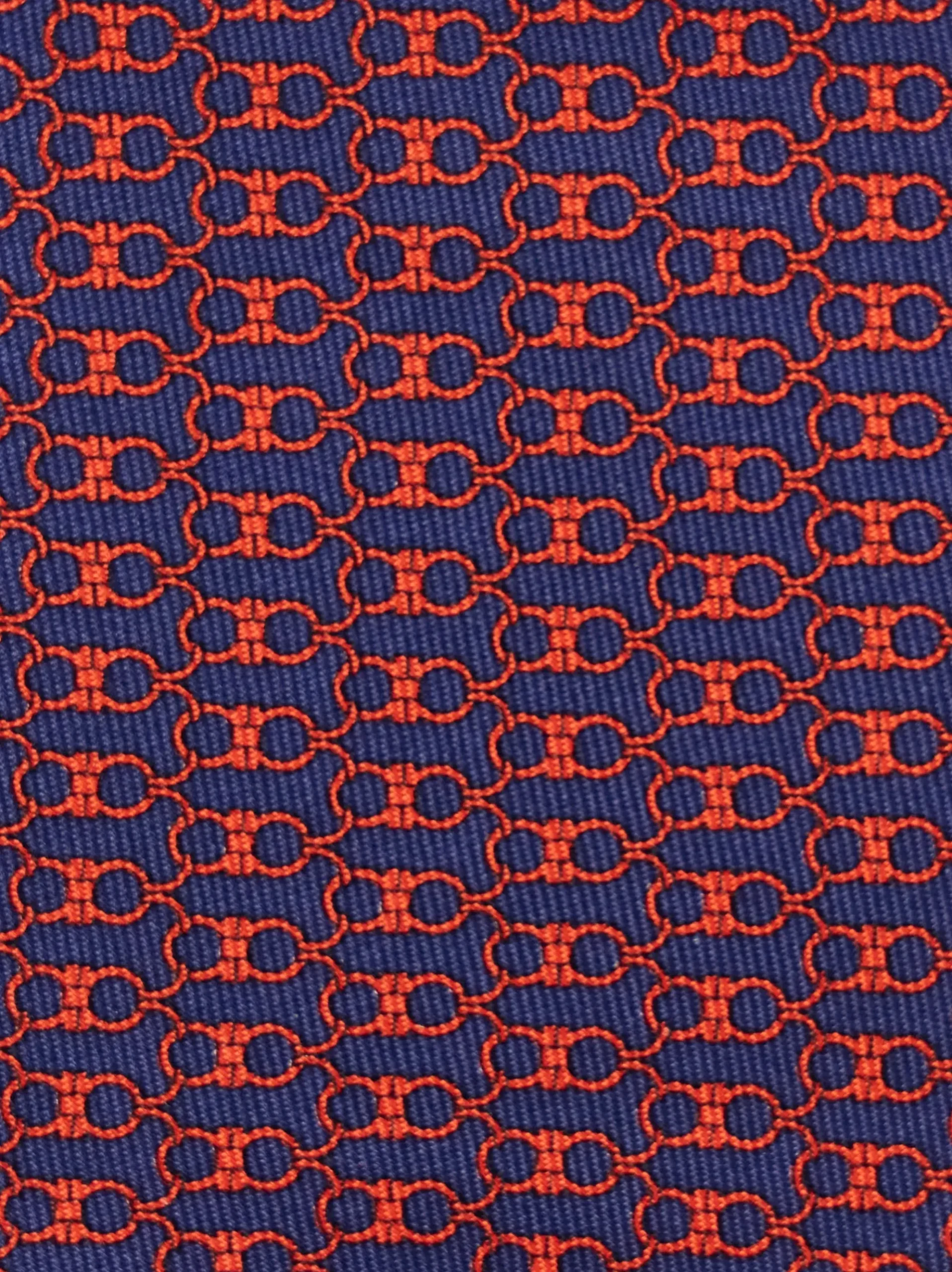 Gancini print silk tie - Men