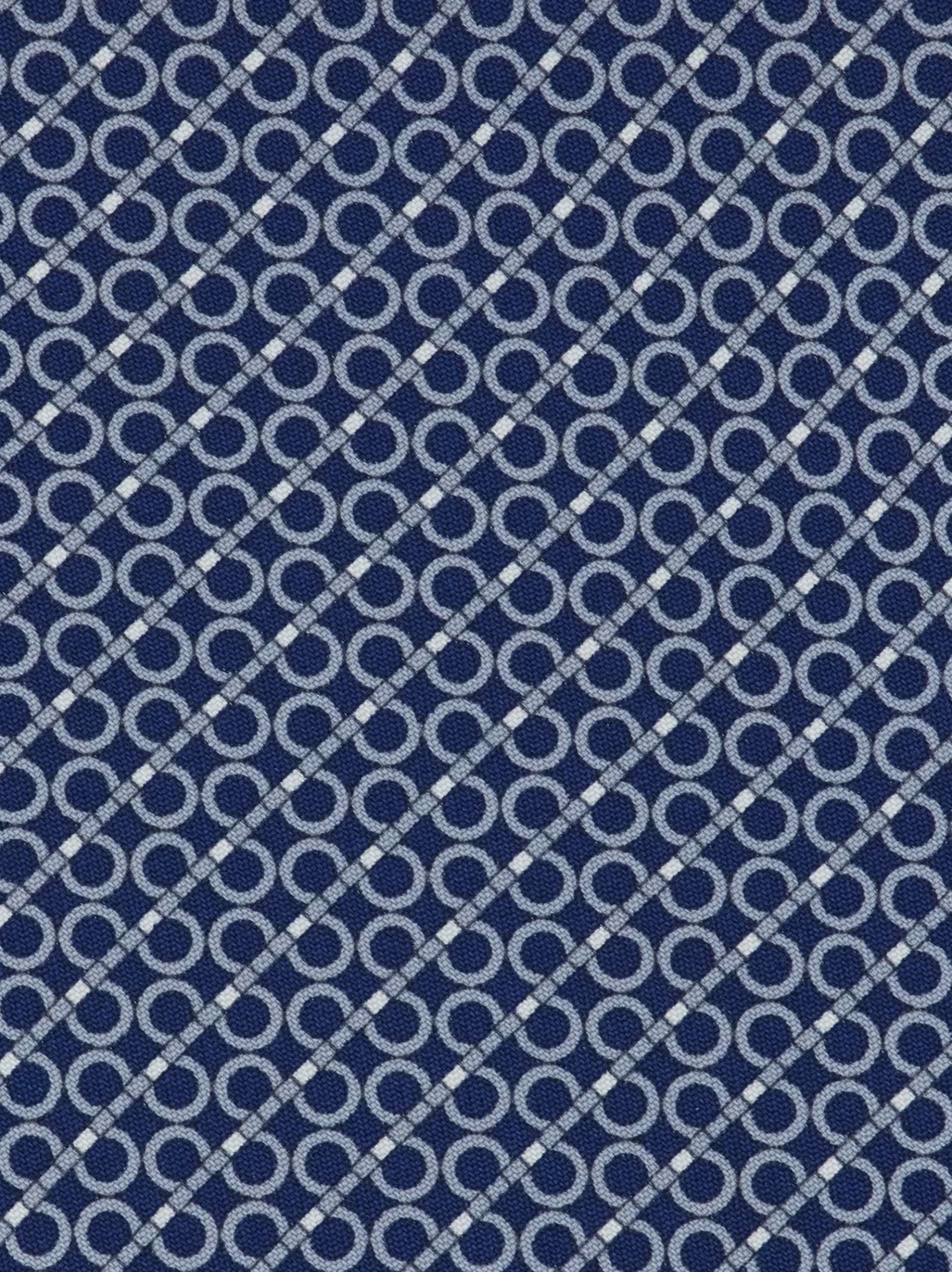 Gancini regimental print silk tie - Men