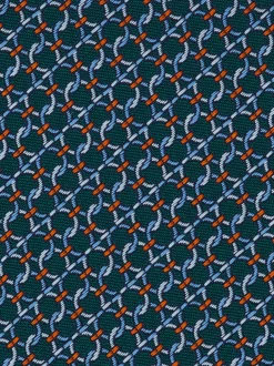 Gancini silk jacquard tie - Men
