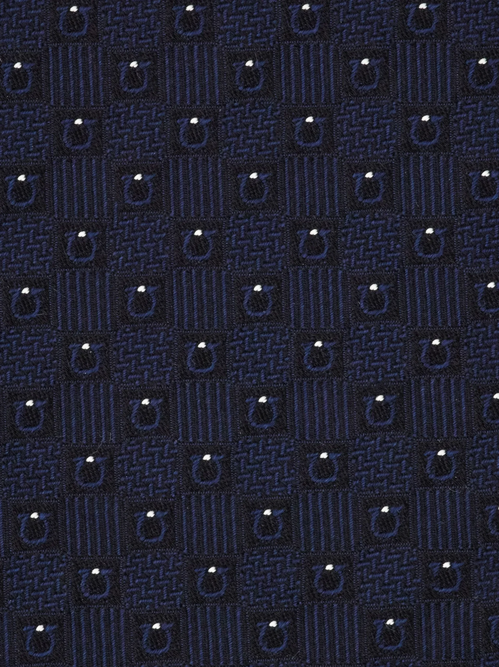 Gancini silk jacquard tie - Men