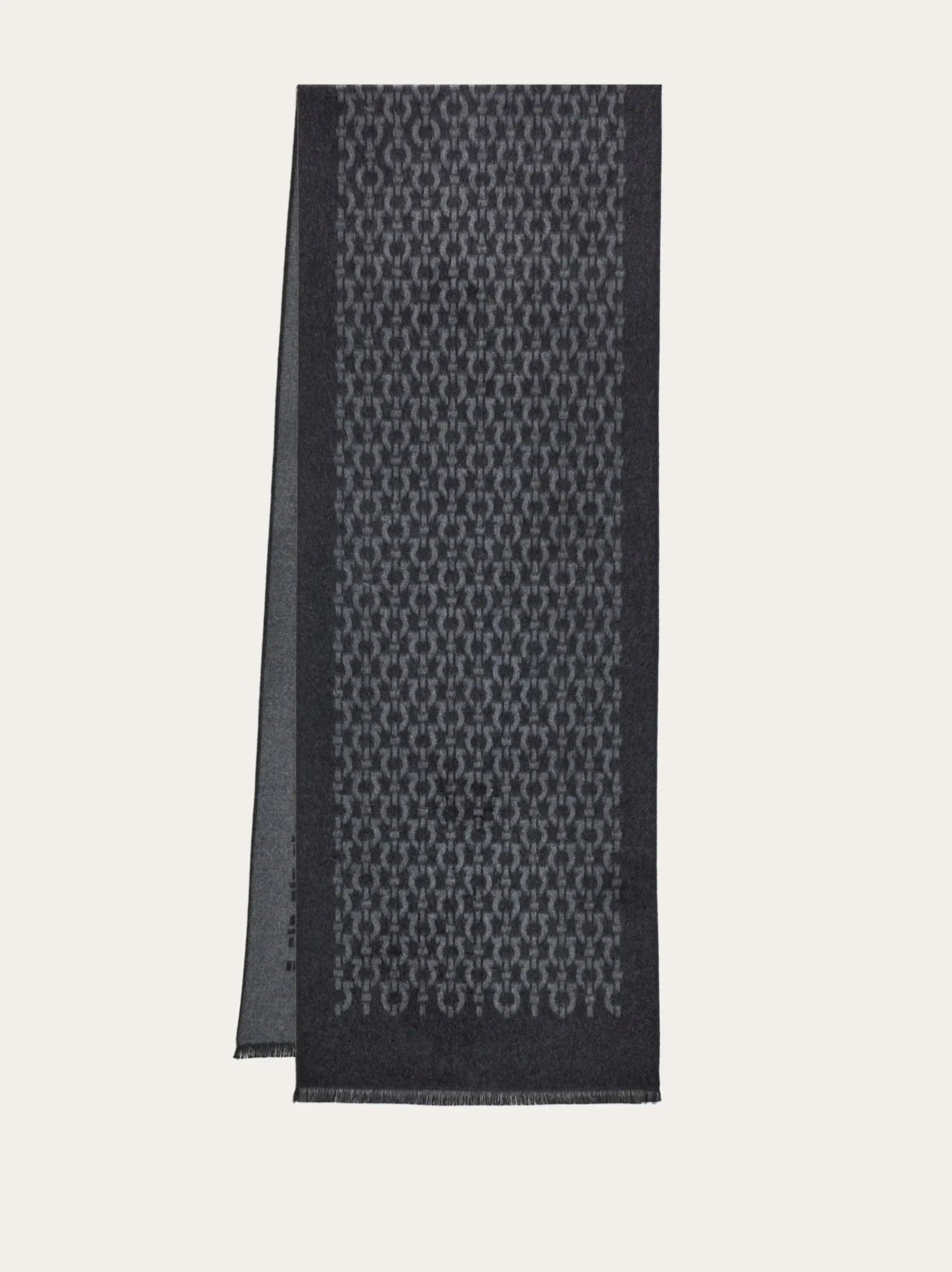 Gancini silk scarf - Men