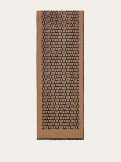 Gancini silk scarf - Men