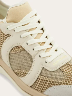 Gancini sneaker with mesh detail - Women