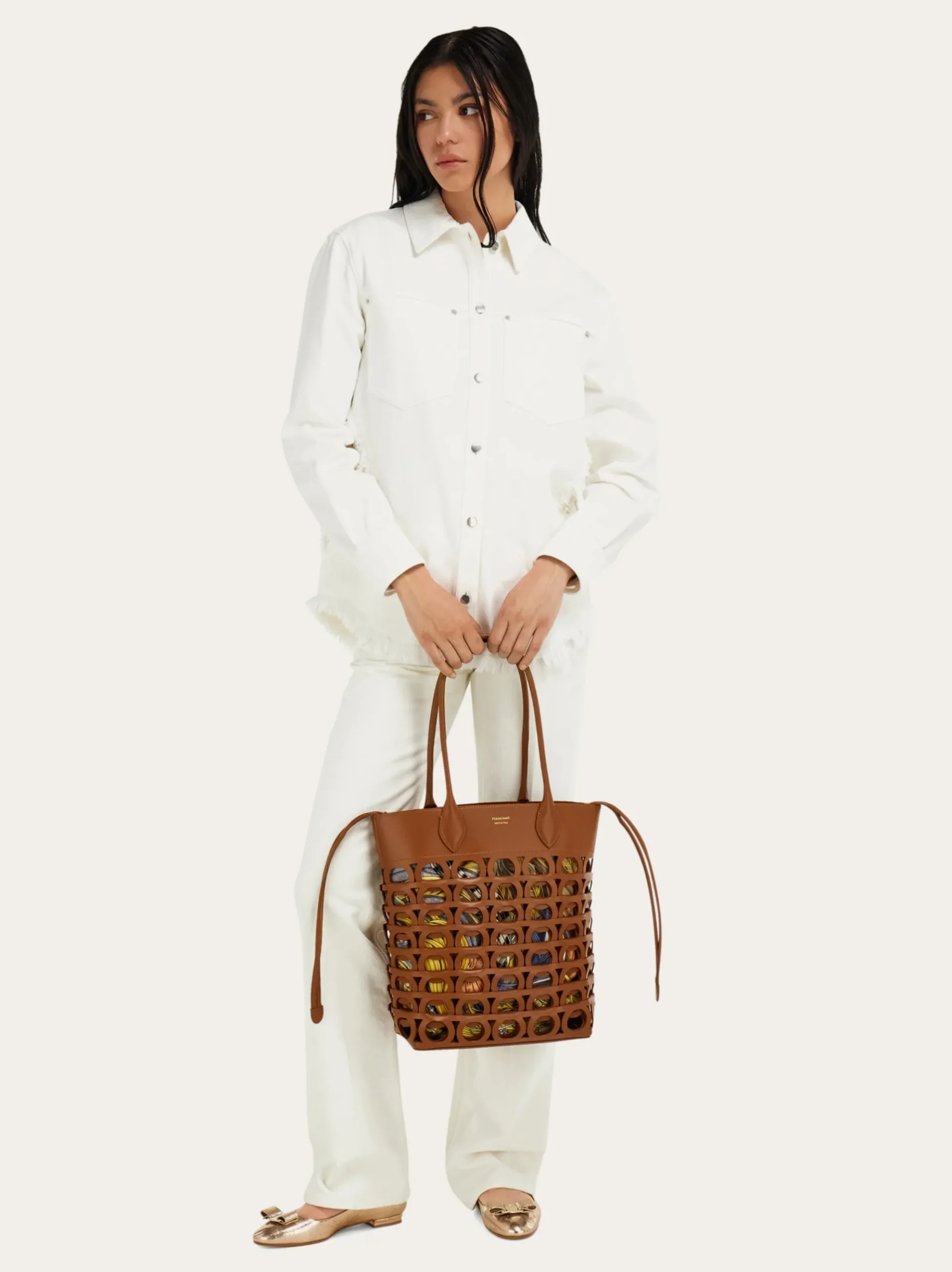 Gancini tote bag (M) - Women