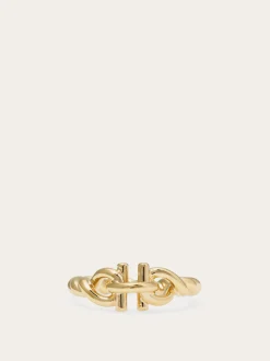 Gancini twisted ring (50mm) - Women