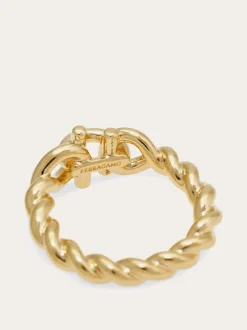 Gancini twisted ring (50mm) - Women