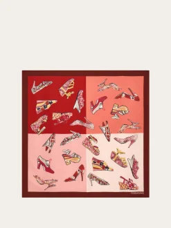 Genio print silk scarf - Women