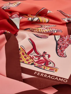Genio print silk scarf - Women