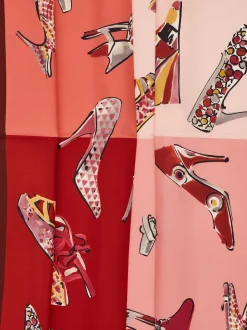 Genio print silk scarf - Women