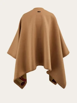 Geometrical renaissance print reversible cape - Women