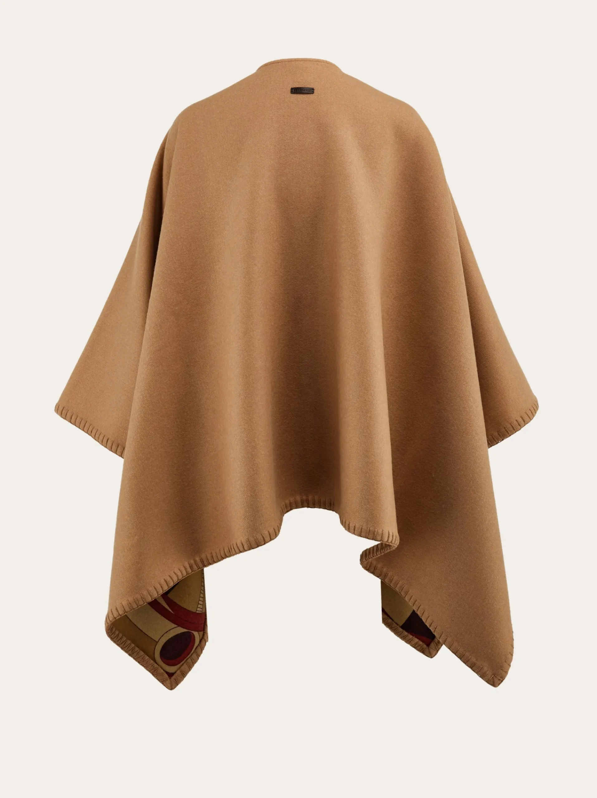 Geometrical renaissance print reversible cape - Women