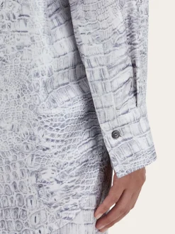 Georgette shirt with orchid print - Women