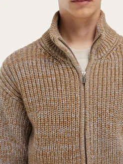 High neck cardigan - Men