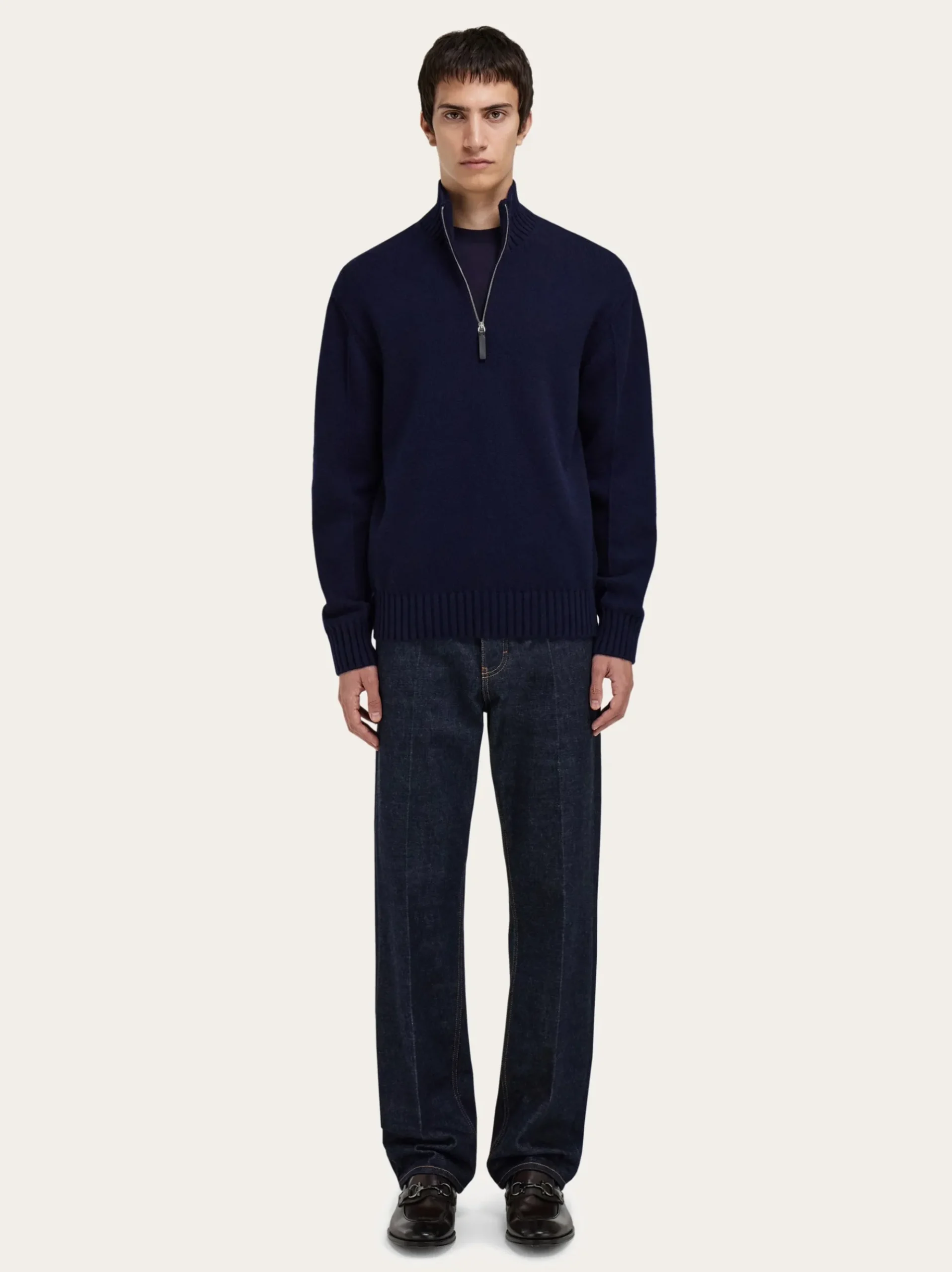 High neck cashmere pullover - Men