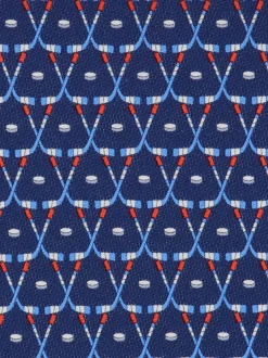 Hockey print silk tie - Men