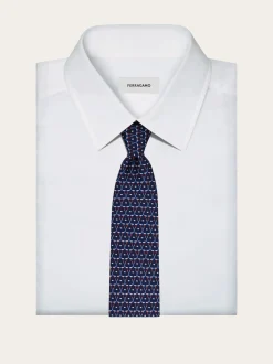 Hockey print silk tie - Men