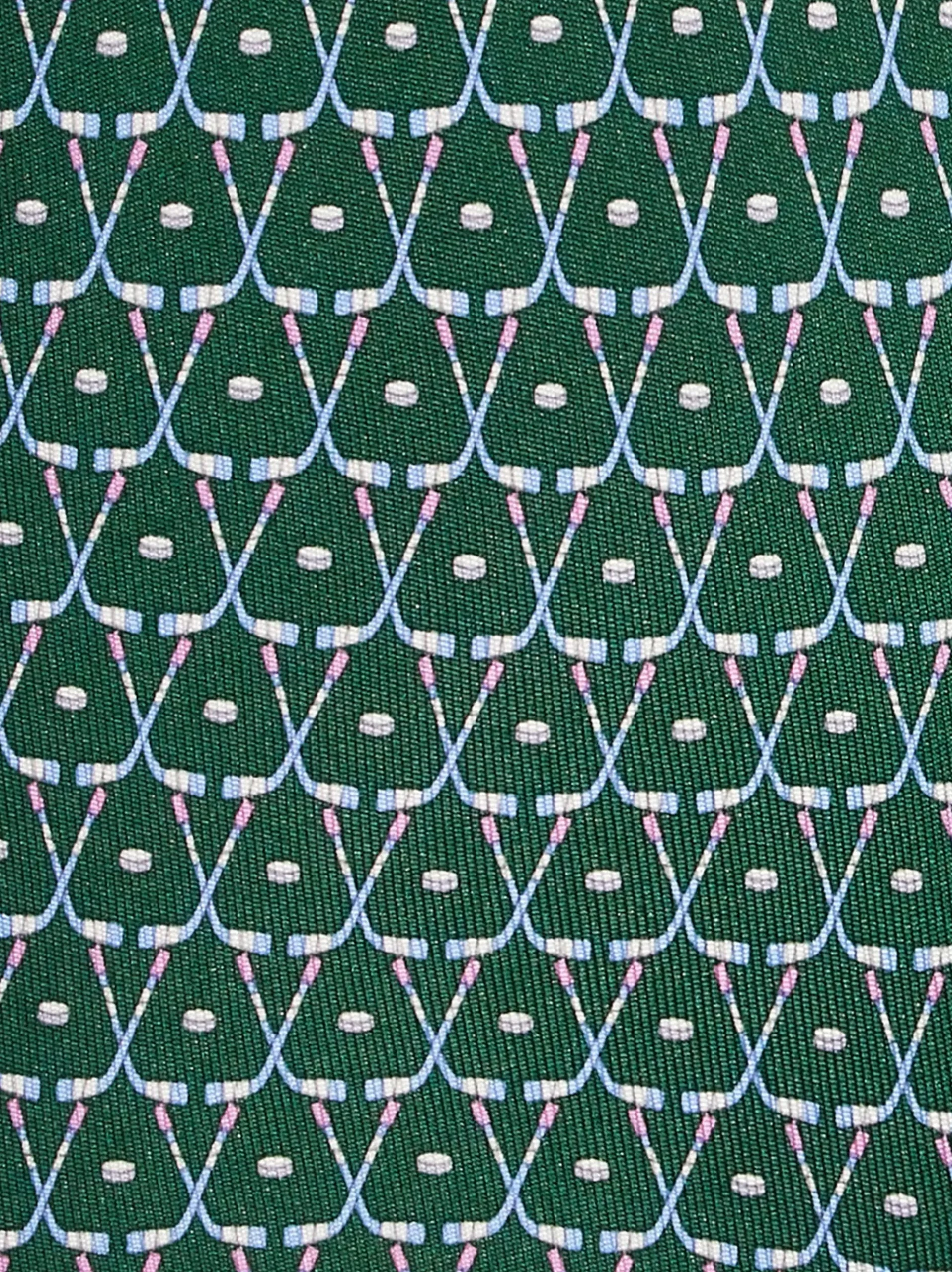 Hockey print silk tie - Men