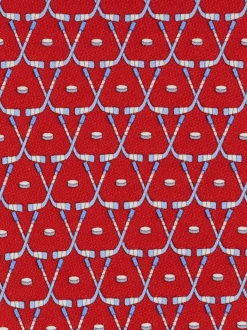 Hockey print silk tie - Men