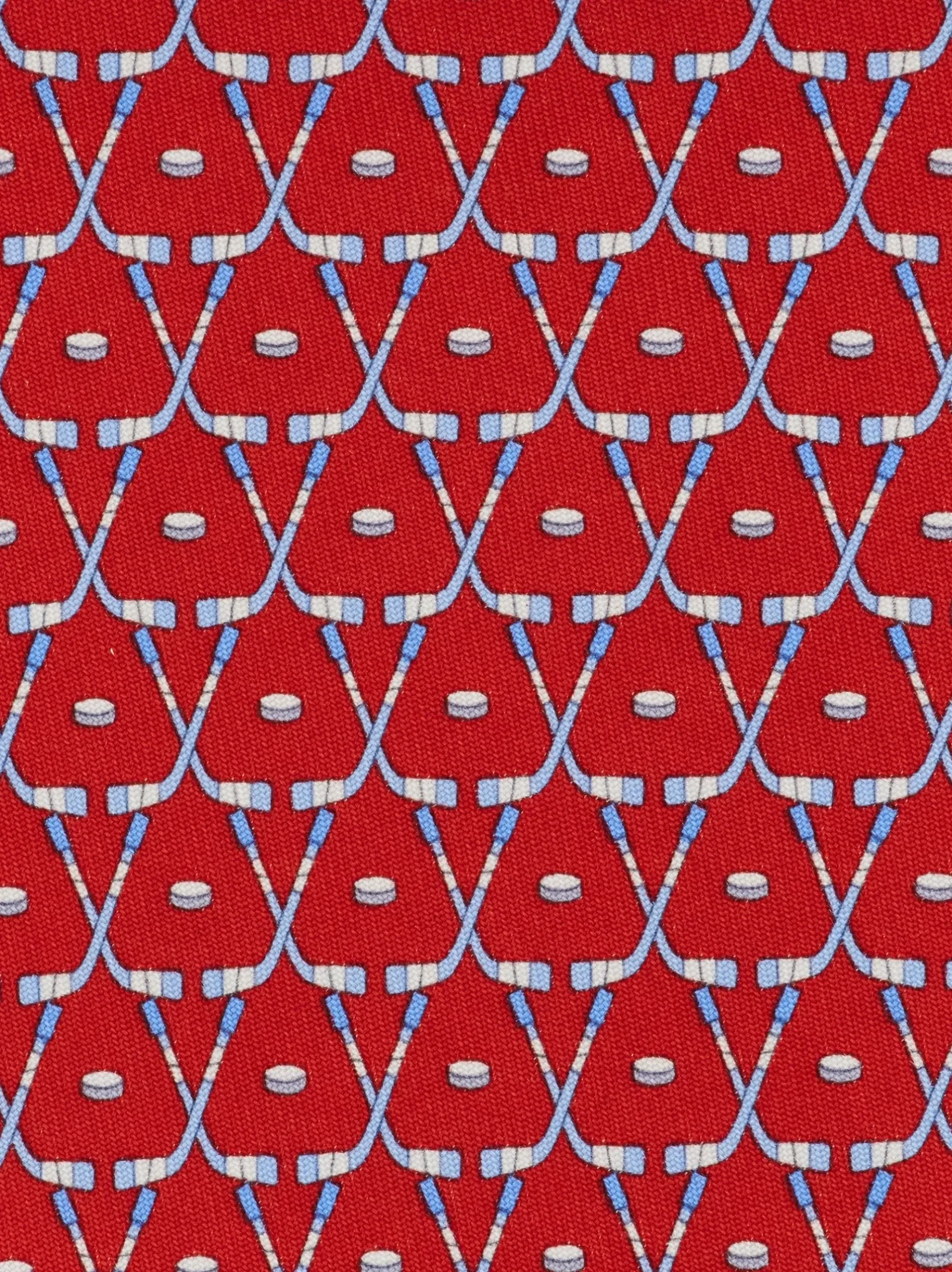 Hockey print silk tie - Men