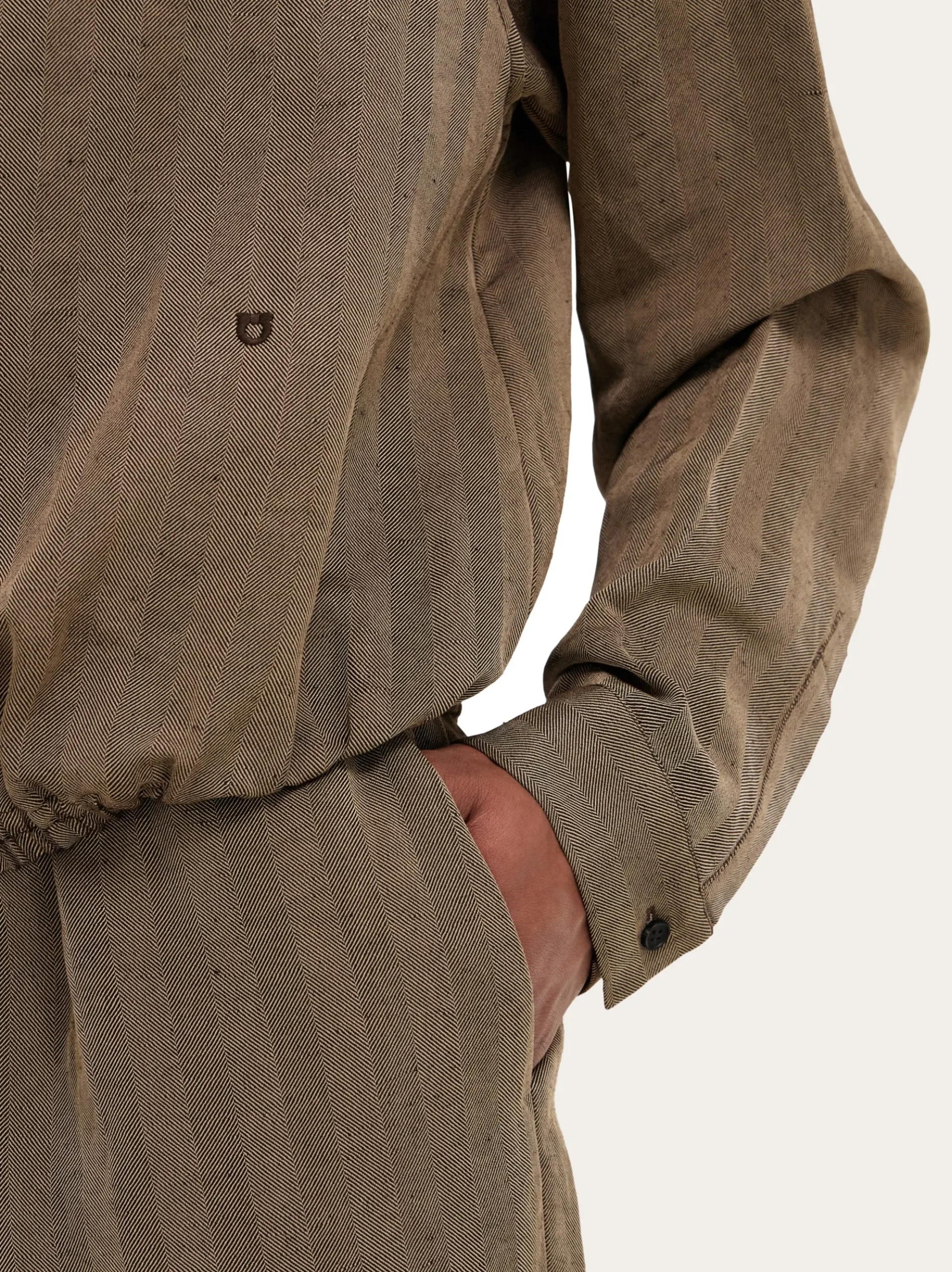 Hooded lightweight blouson - Men