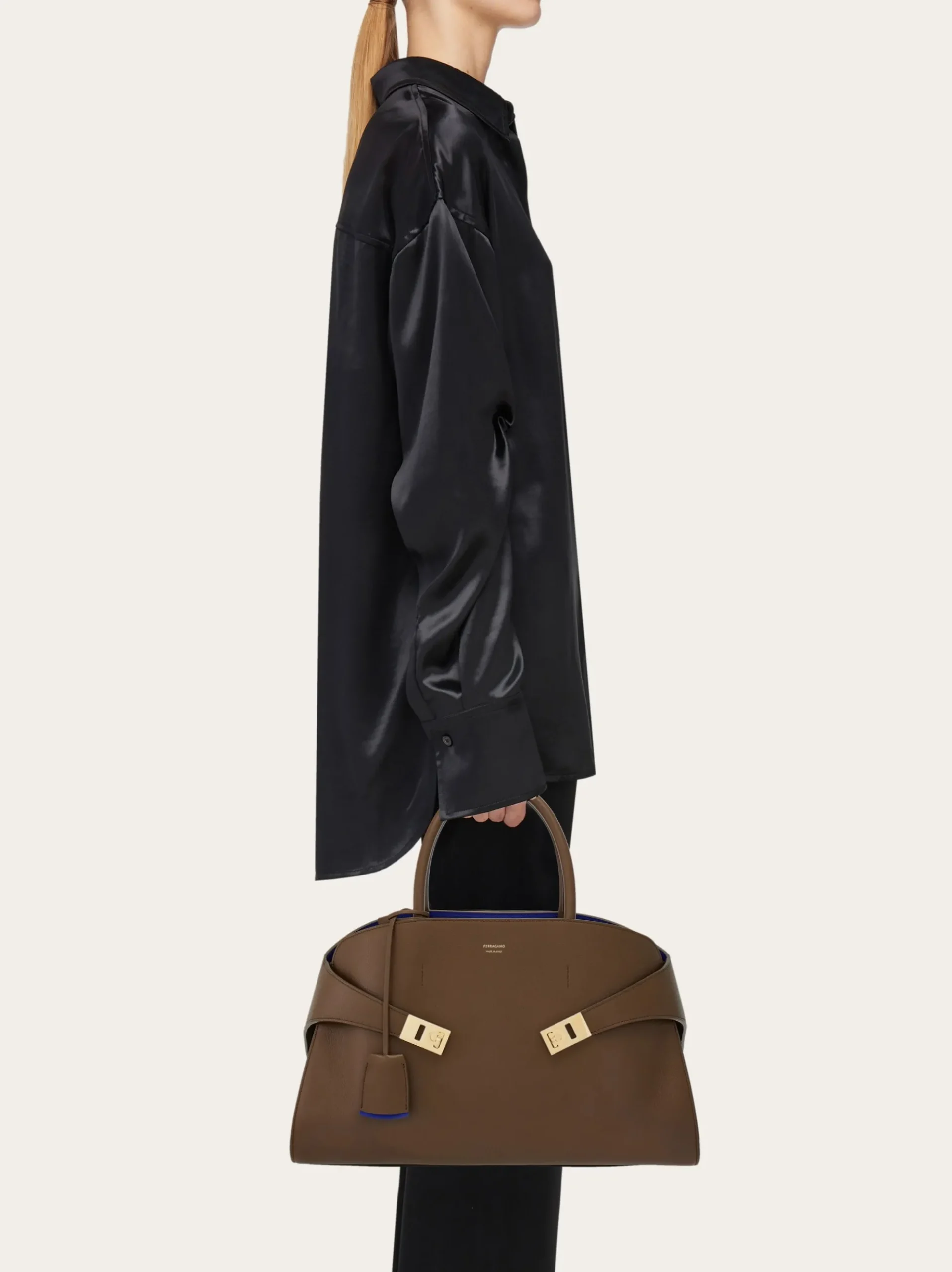 Hug bicolor handbag (L) - Women