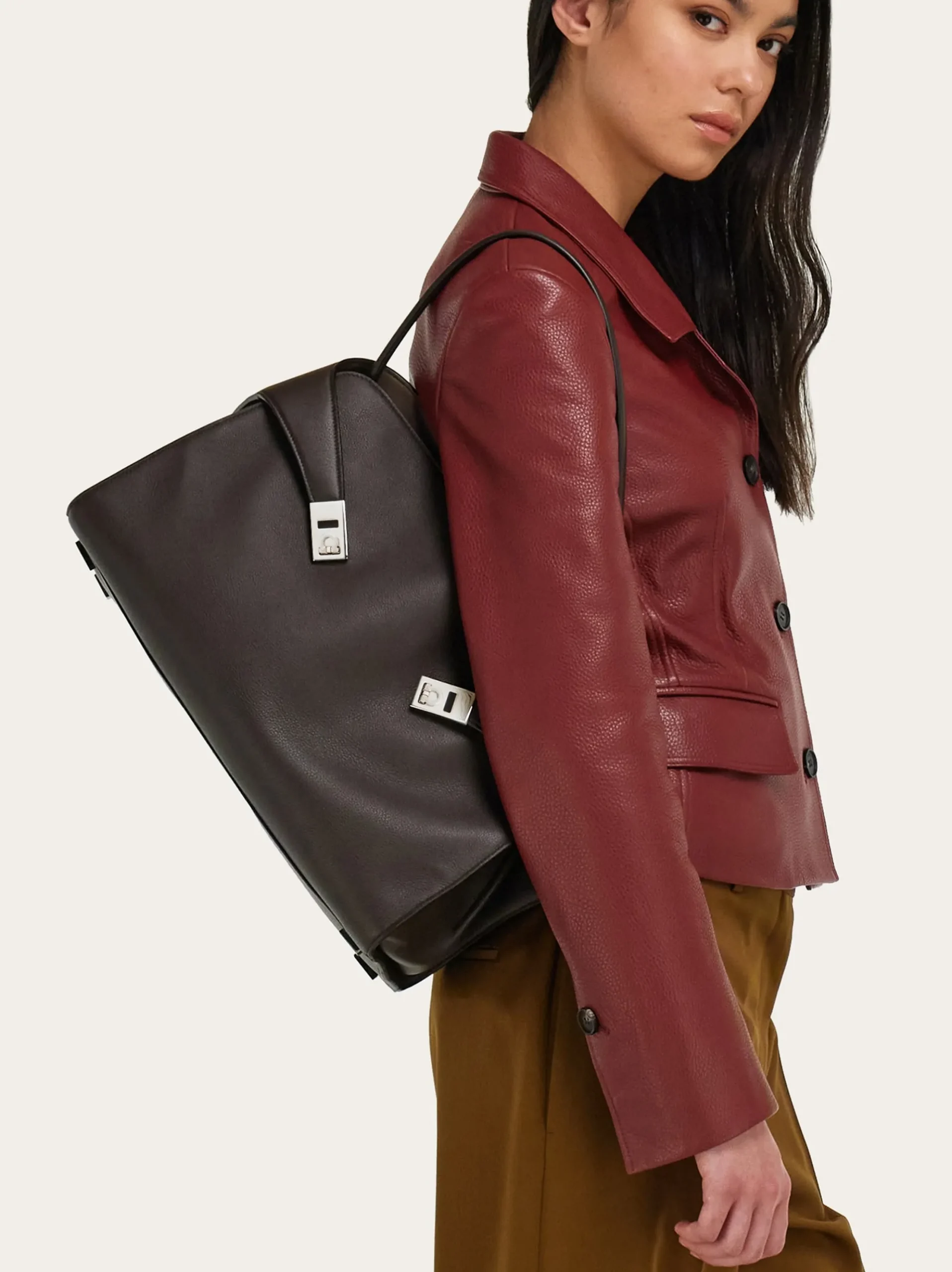 Hug Soft bicolor shoulder bag (L) - Women