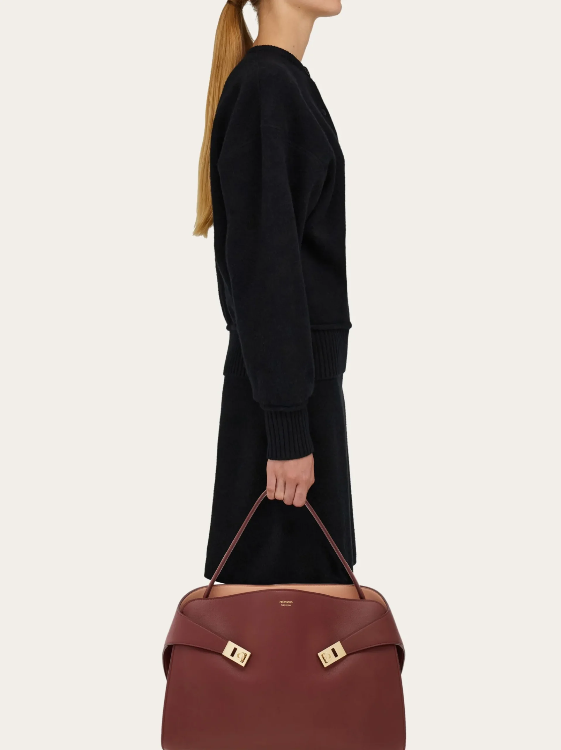 Hug Soft bicolor shoulder bag (L) - Women
