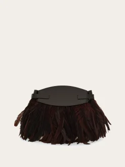 Hug Soft crossbody bag with feathers (XS) - Women