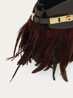 Hug Soft crossbody bag with feathers (XS) - Women