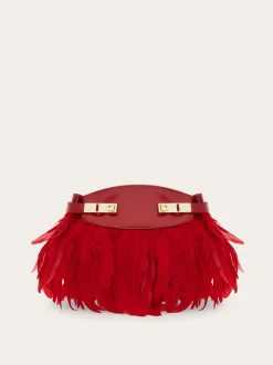 Hug Soft crossbody bag with feathers (XS) - Women
