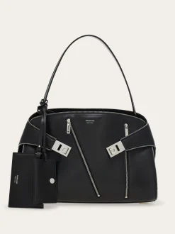 Hug Soft multi-zip shoulder bag (M) - Women