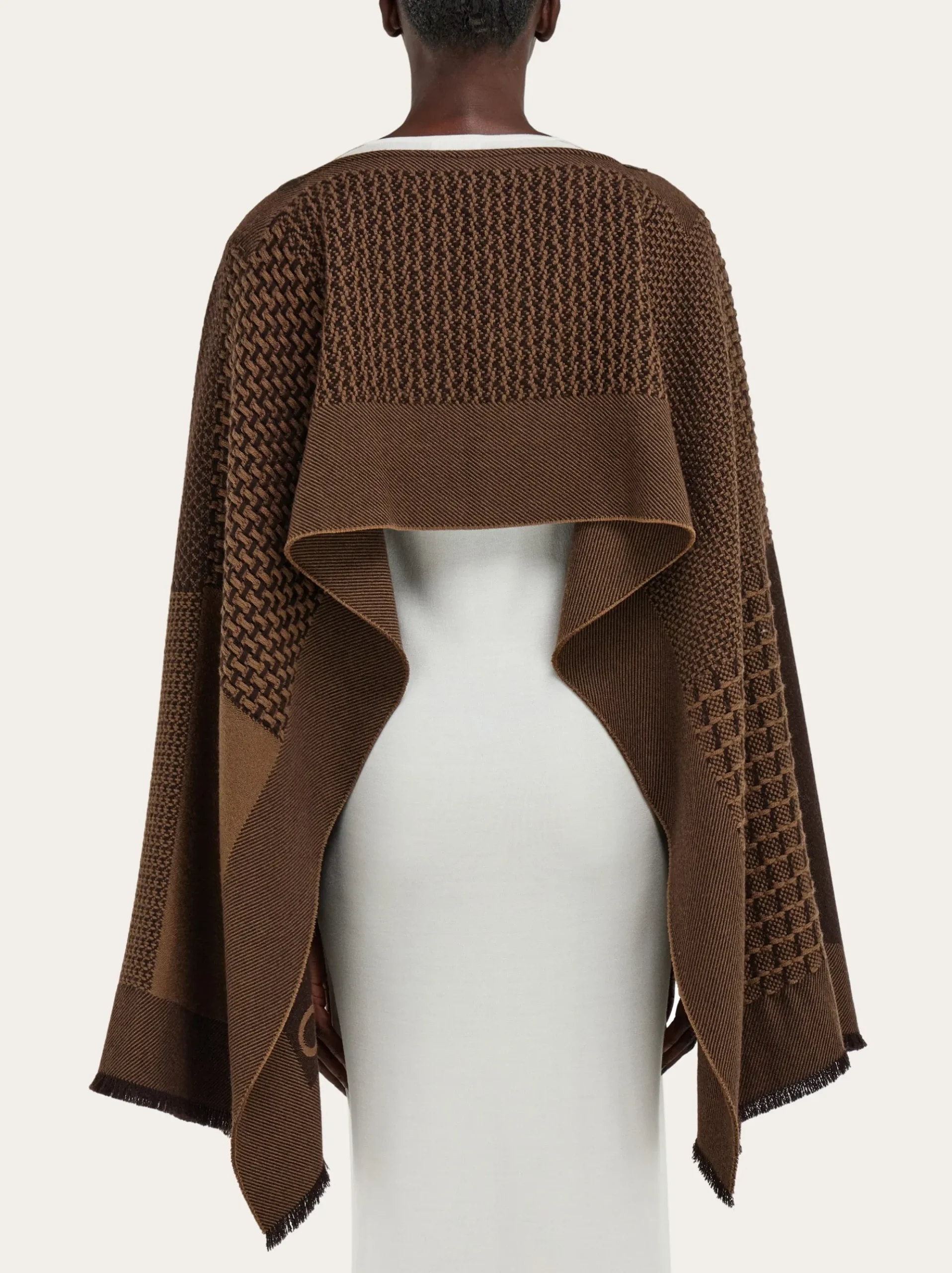 Jacquard cape - Women